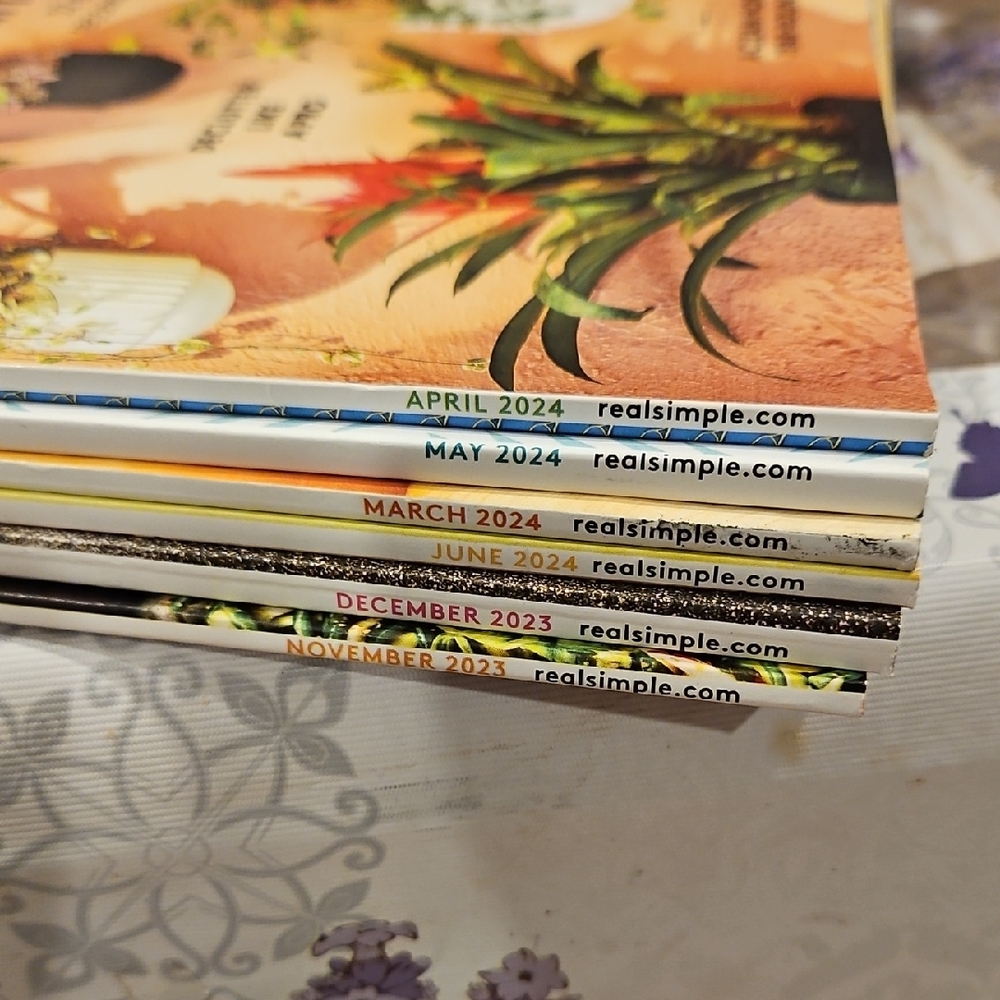 6 Real Simple Magazine Set Aestheic Living Life Style Vibrant Magazines - Picture 2 of 2